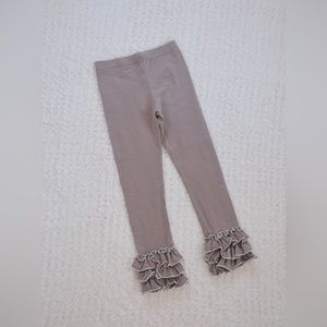 SweetHoney Girls Nellie Brown Ruffle Leggings